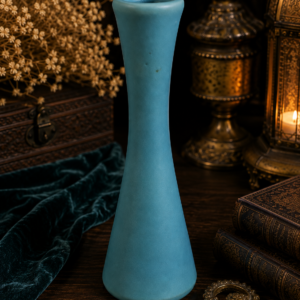Vintage Van Briggle Art Pottery Spiderwort Vase #711 Turquoise Matte Colorado Springs