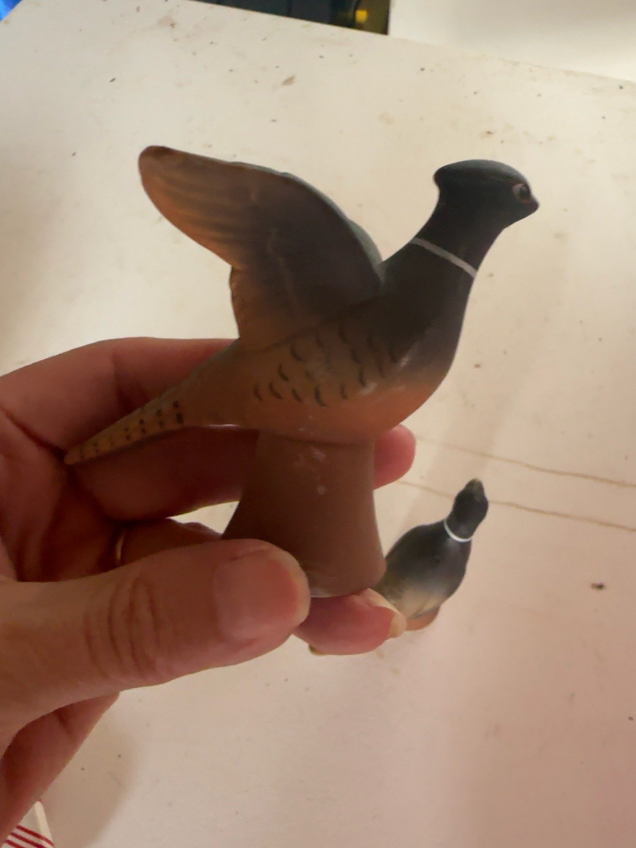 Vintage Wooden pheasant Salt & Pepper Shakers Set - Image 5