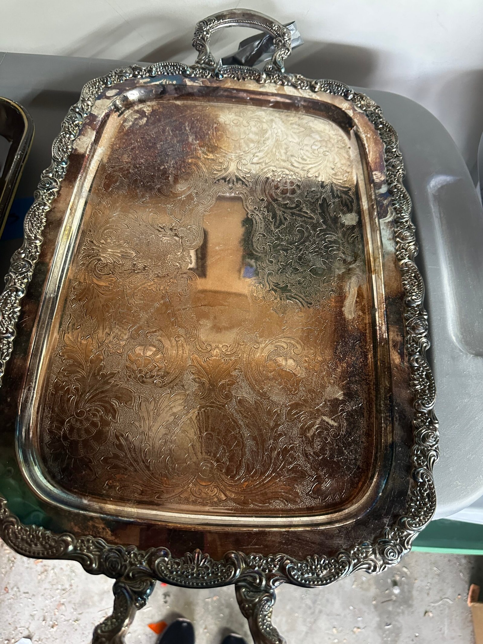 Vintage Oneida Silverplate Serving Tray - Image 10