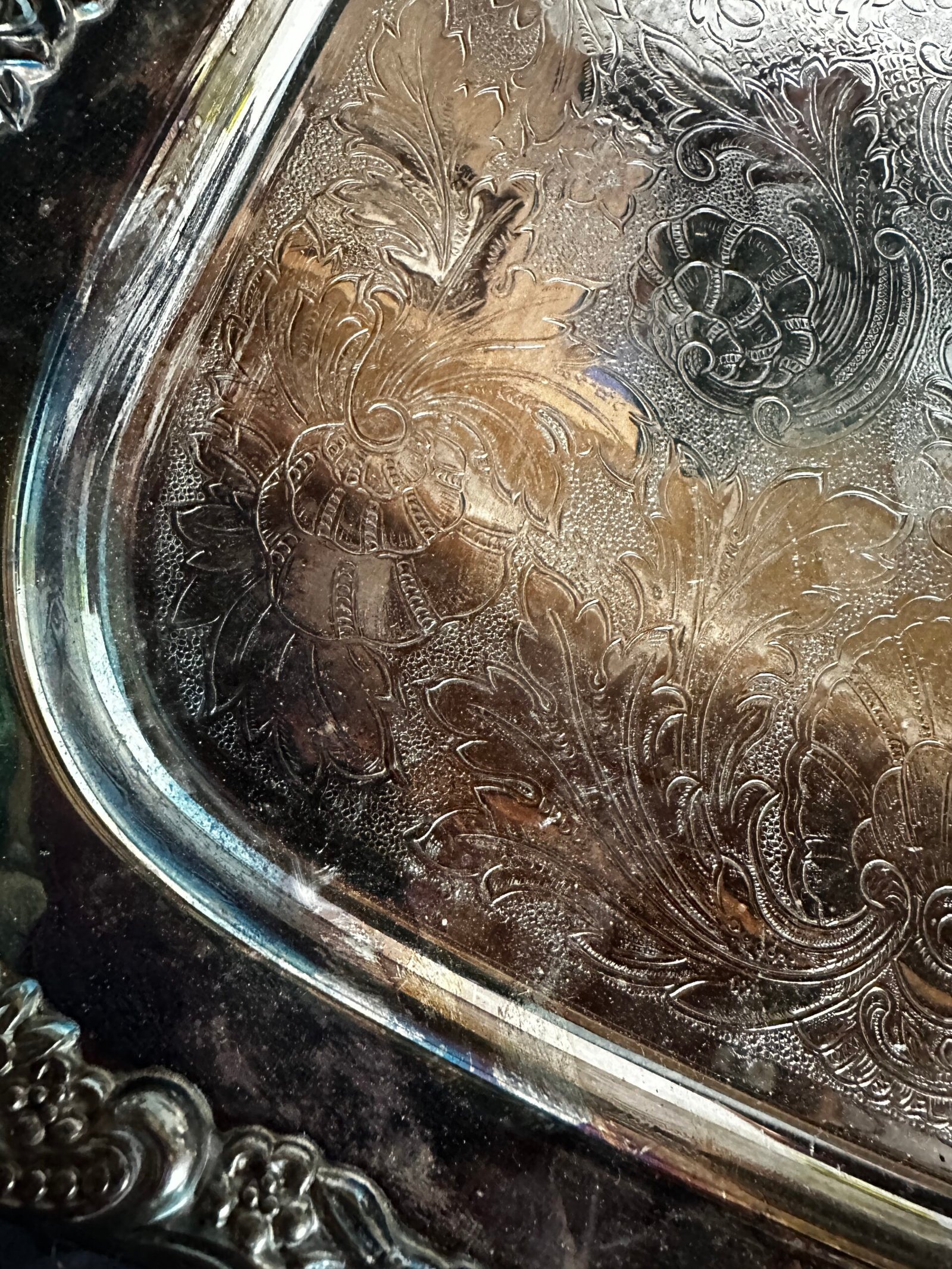 Vintage Oneida Silverplate Serving Tray - Image 11