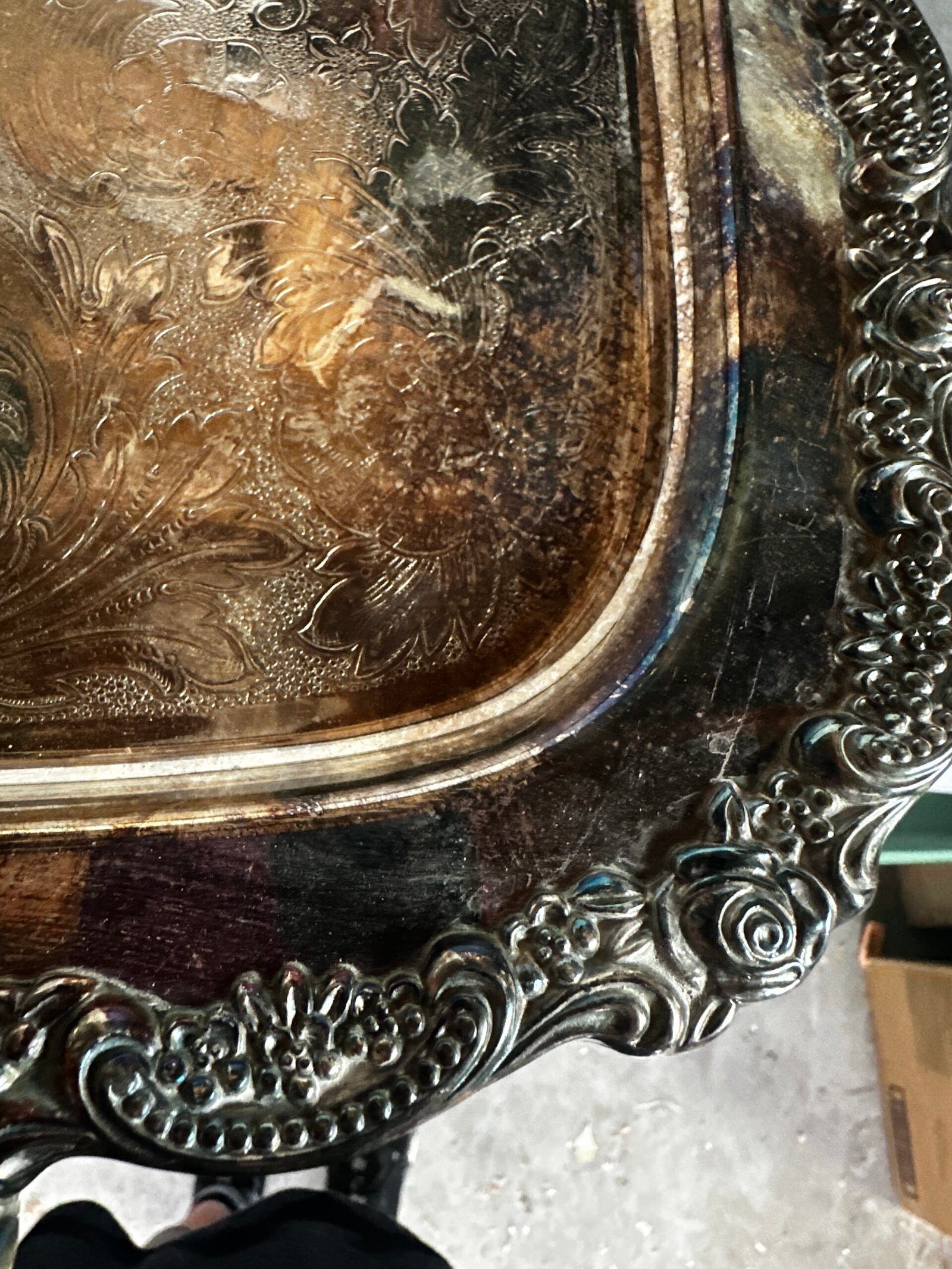 Vintage Oneida Silverplate Serving Tray - Image 12