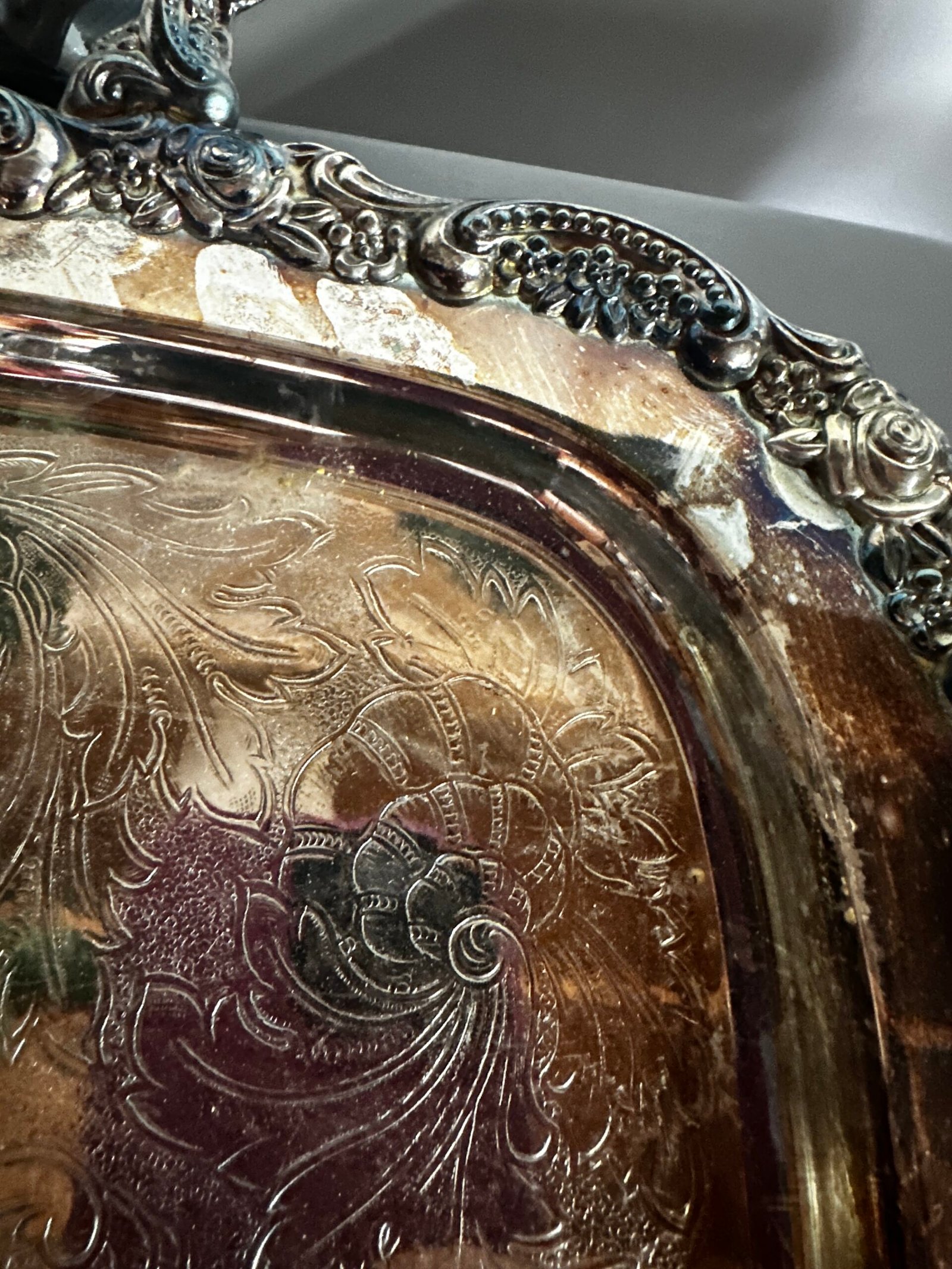 Vintage Oneida Silverplate Serving Tray - Image 5
