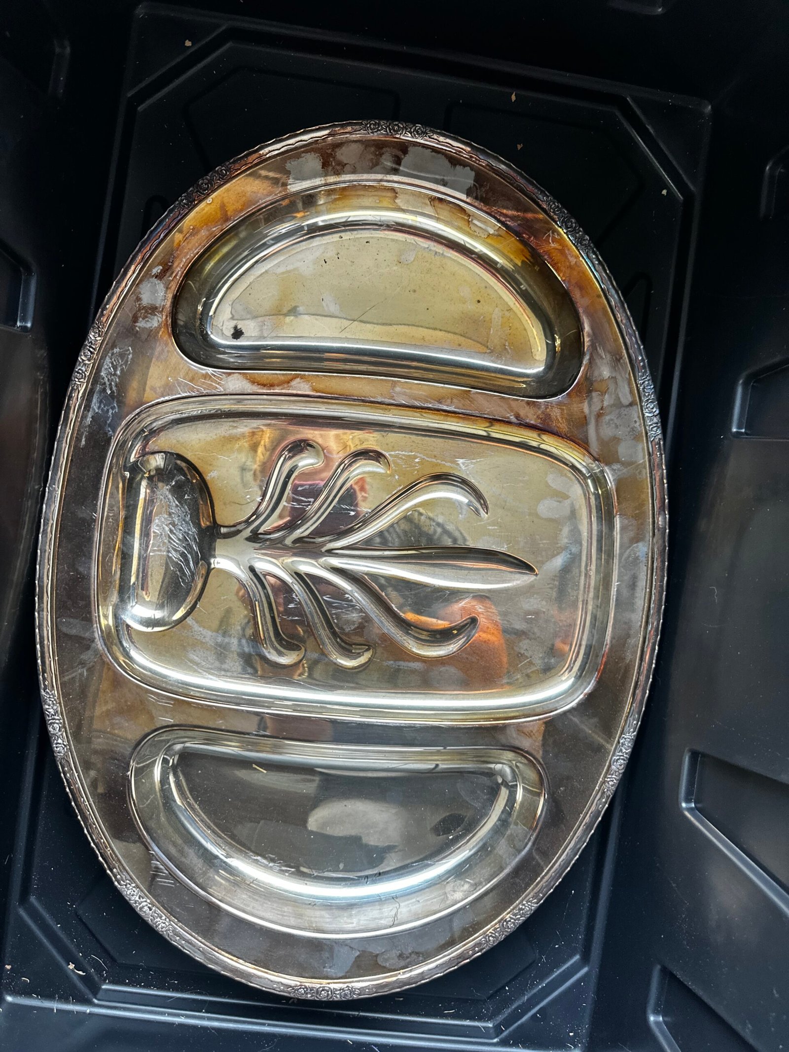 Vintage International Silver Camille 6057 Divided Serving Platter - Image 10