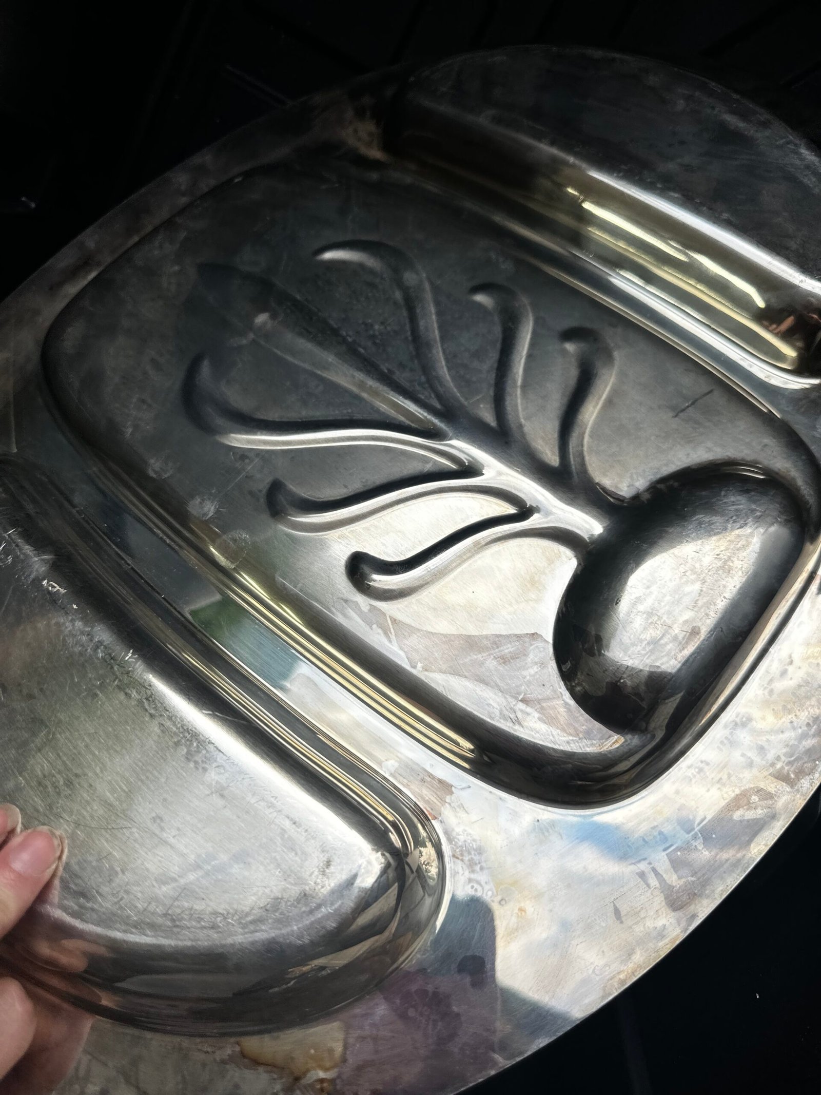 Vintage International Silver Camille 6057 Divided Serving Platter - Image 3