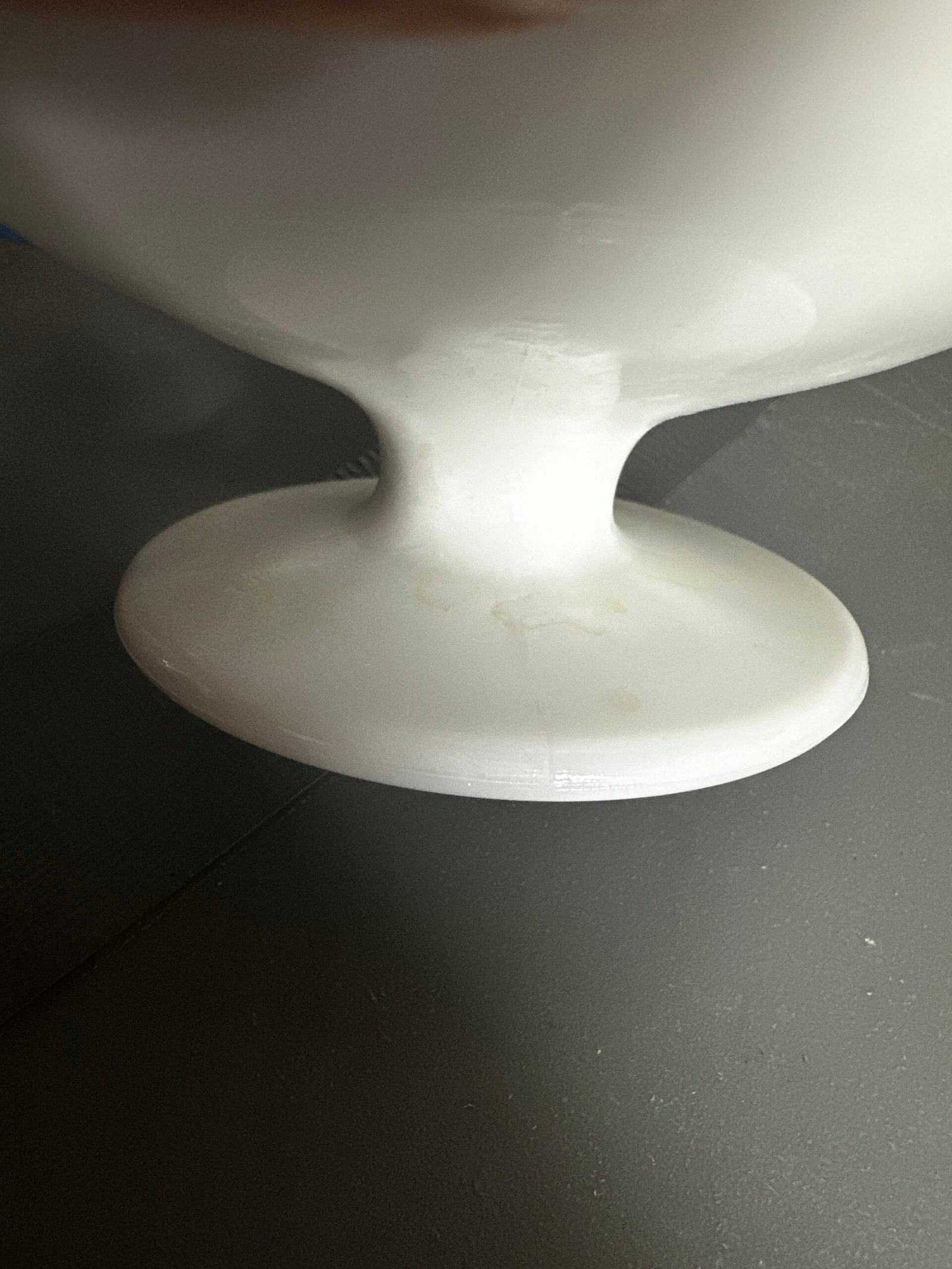 Vintage Fenton Silver Crest Milk Glass Pedestal Compote Ruffled Bowl - Image 5